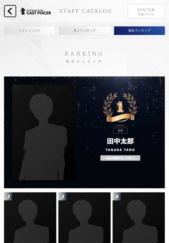 ランキング機能搭載